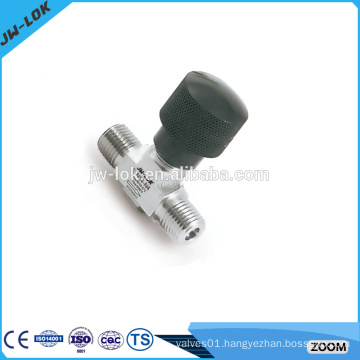 SS one piece high quality 1/4" needle valve